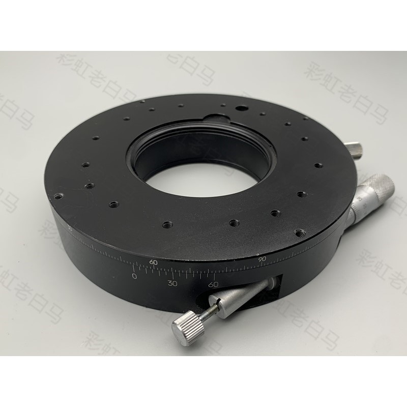 RS-211T手动旋转微调台中空转