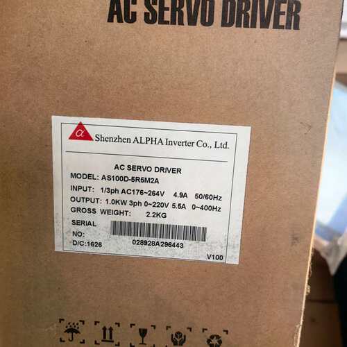 {议价}全新阿尔法AC伺服驱动器，型号AS100D-5R5M2A，来