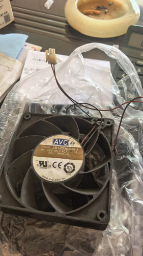 原装AVC 12CM 12038 48V1.3A工业设备PWM暴力散热风扇2B12038B48U