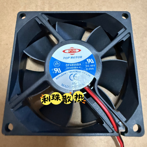 三菱全新TOP MOTOR DF4808BA-4 48V 0.09A 8CM 8025 48V散热风扇