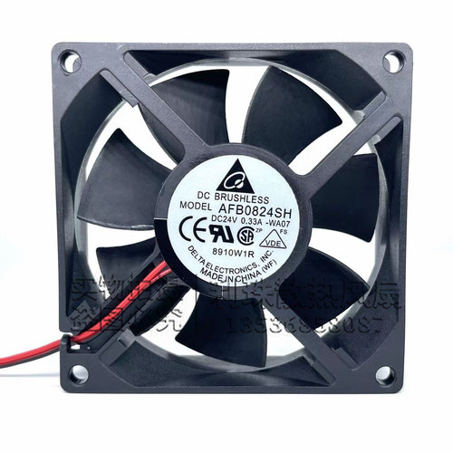 全新原装台达风扇 AFB0824SH HH8025 DC24VH变频器滚珠散热风扇机