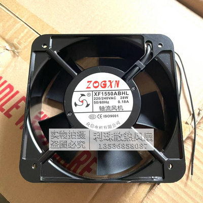 XF1550ABHL众信滚珠轴流风机机柜电焊机110/220/380V15CM厘米风扇