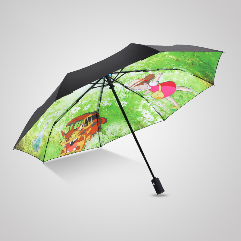 龙猫太阳伞防晒防紫外线折叠便携