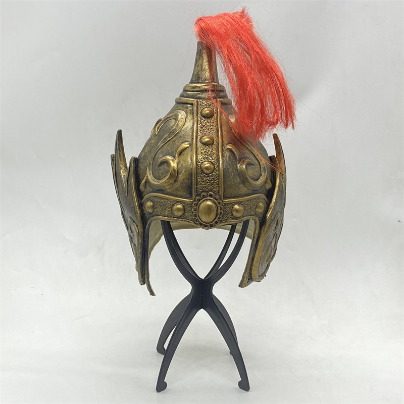 古代将军士兵帽子头盔赵云杨家将霍去病二郎神乳胶头饰出租购买