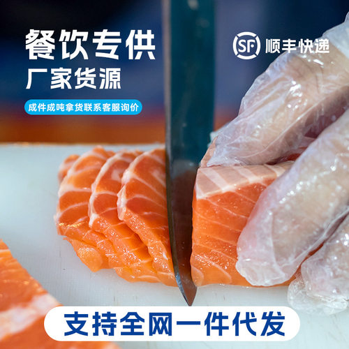 挪威三文鱼刺身冰鲜刺身日料食材常备品规格300g家用日料深海