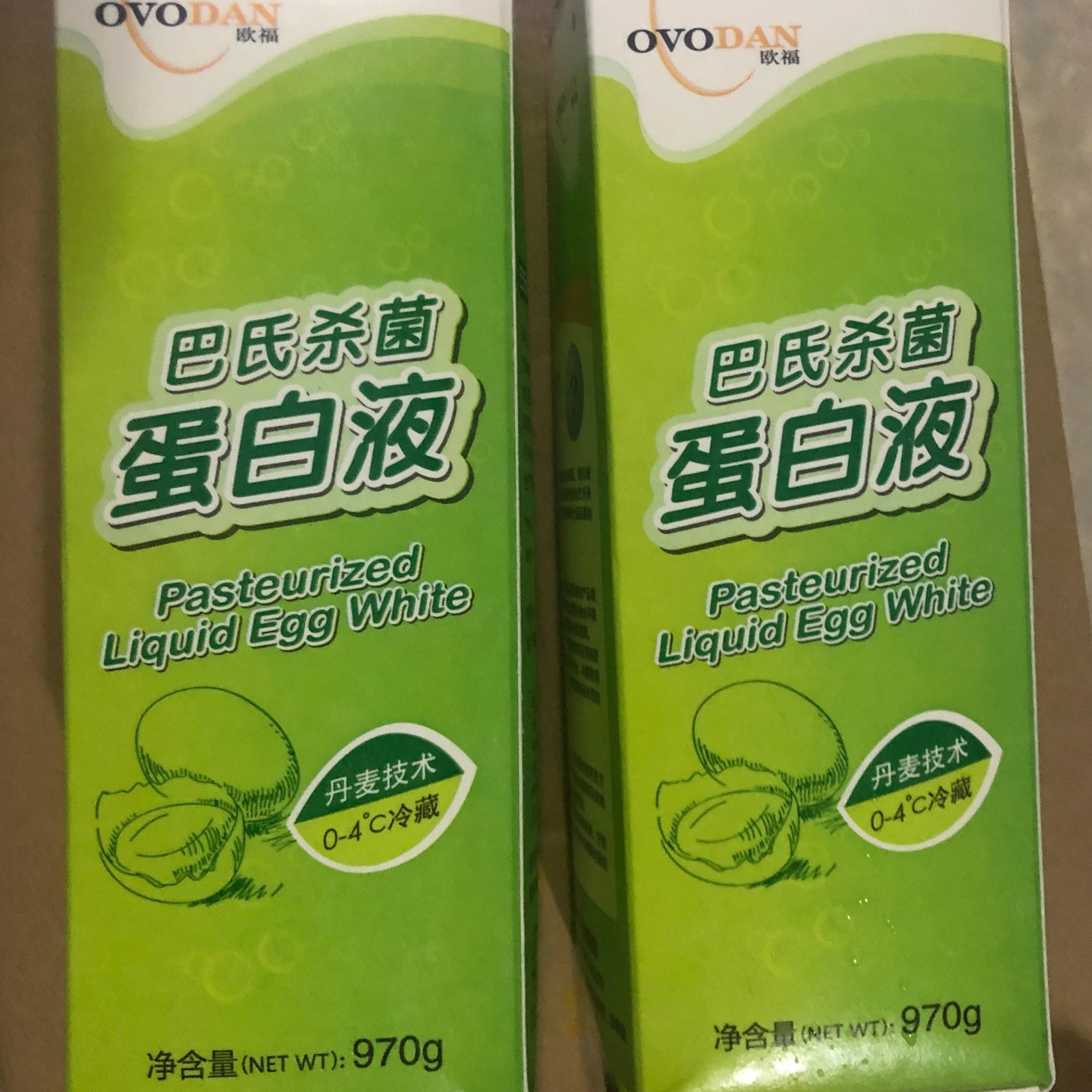欧福蛋白液 鸡蛋清液杀菌鸡蛋清液健身蛋液纯鸡蛋清液2盒优惠包邮