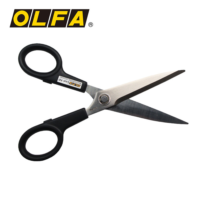 原装进口日本OLFA爱利华限量版Ltd-10不锈钢直刃剪纸布艺剪刀