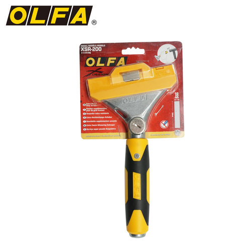 日本进口爱利华OLFA 铲运机系XSR-200专业无痕铲刀长柄20CM刮刀