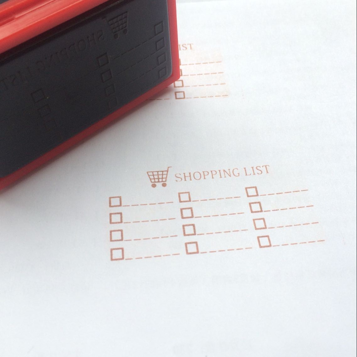 DIY箬普手工购物清单手账印章