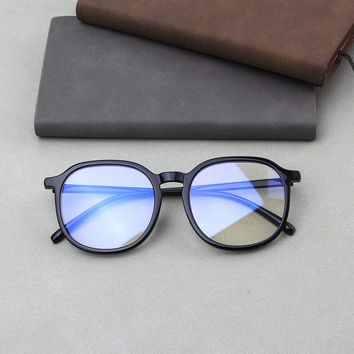 大框防蓝光眼镜女平光眼镜架素颜框架2026新款显脸小方脸可配近视