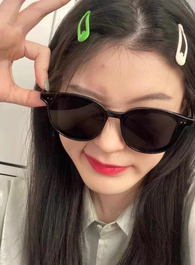 韩版窄框茶色防紫外线太阳镜