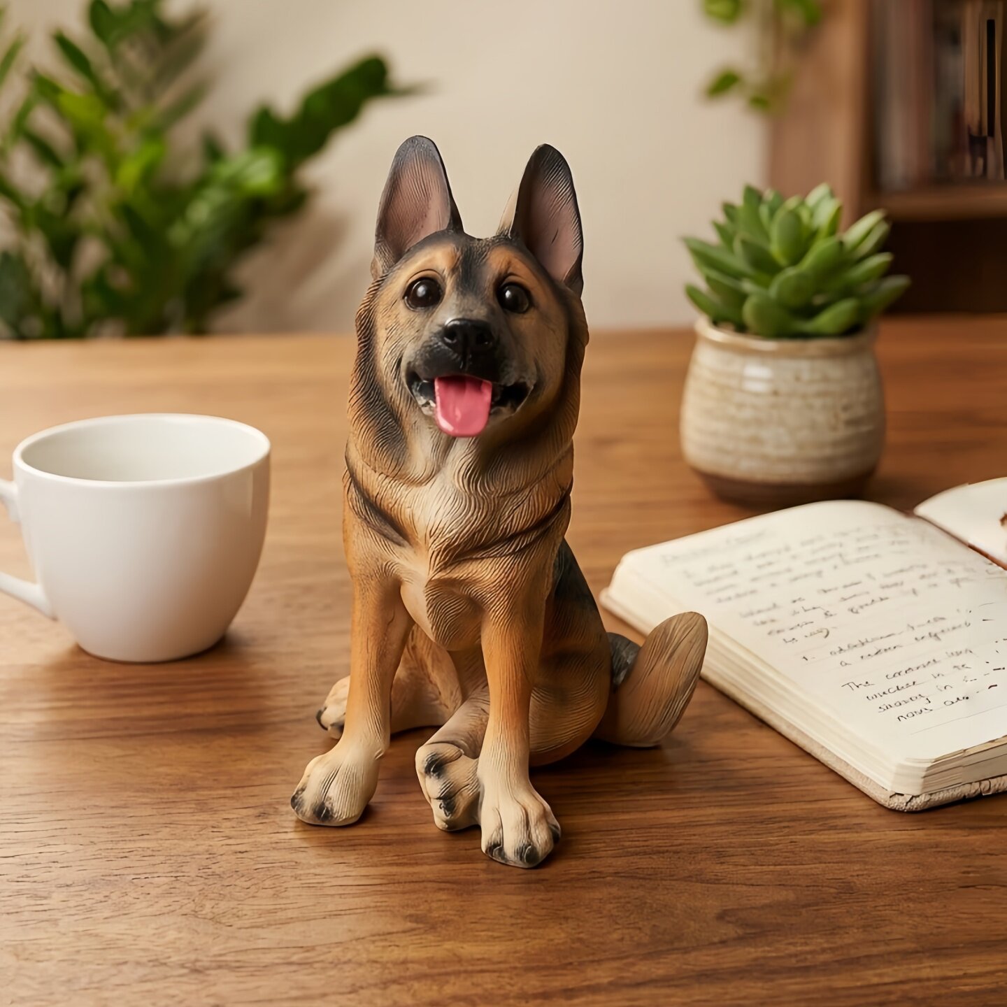 创意树脂生肖礼物可爱狼狗模型仿真小狗摆件家居客厅玄关桌面饰品
