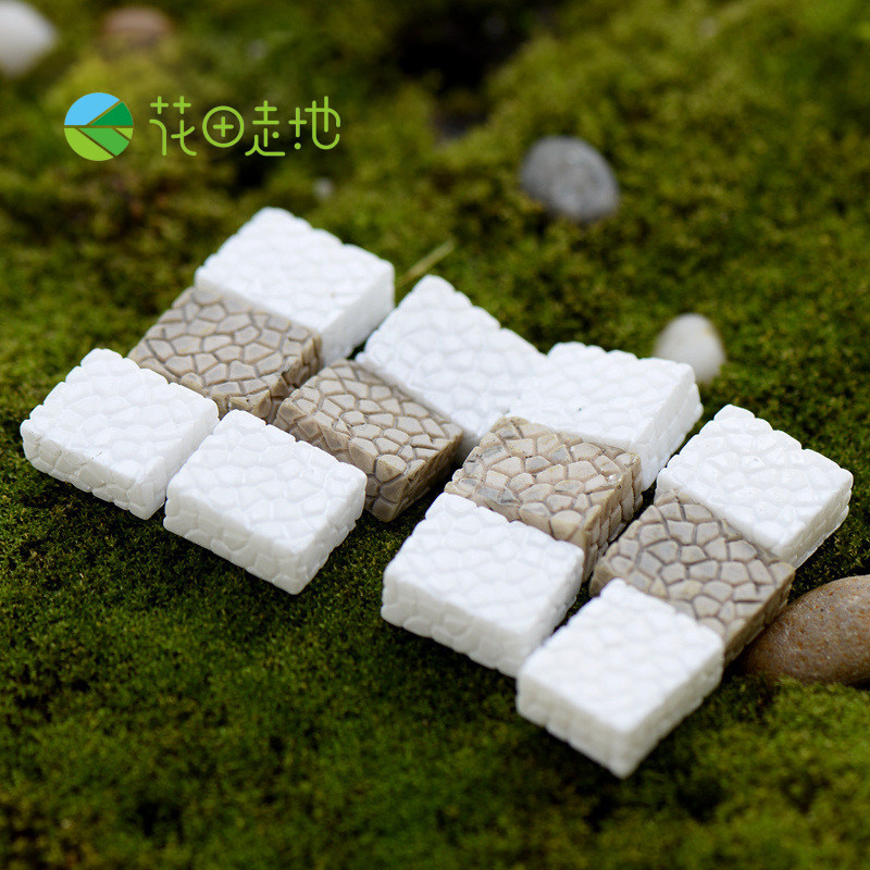 微景观摆件多肉小盆栽迷你摆件diy素材组合石板阶梯楼梯石阶摆件