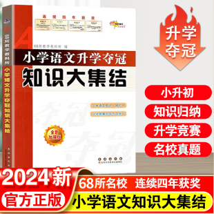 2024小升初知识大集结小学语文数学英语升学夺冠基础重点知识大全通用版 六年级毕业升学系统总复习资料书知识点汇总满分作文 人教版