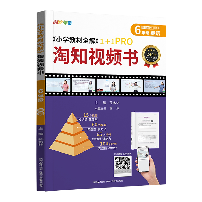 淘知视频书小学6年级英语
