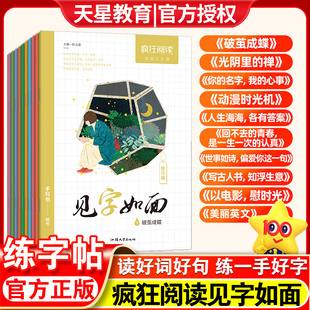 2026天星教育疯狂阅读行楷楷书字帖成人练字见字如面优美句子积累字帖古风钢笔字帖行书字帖成人硬笔书法男女生练字速成练字本临摹