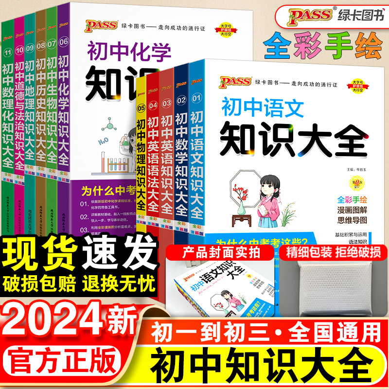 新版初中知识大全清单