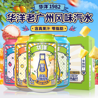 华洋汽水碳酸饮料330ml