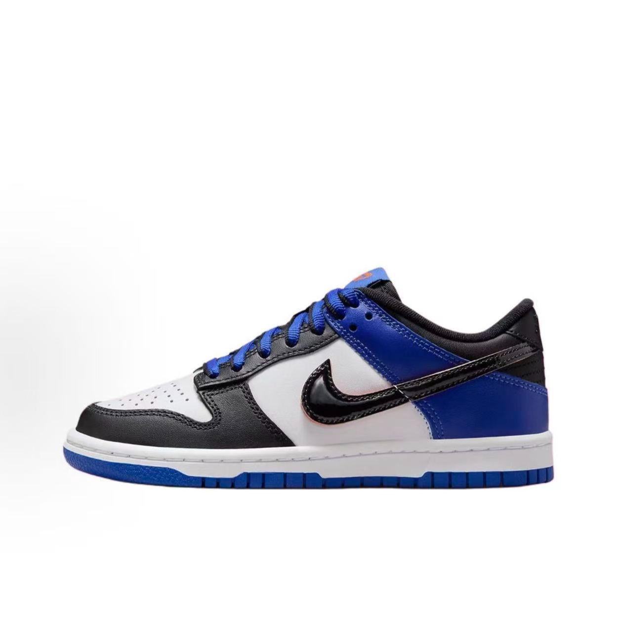 NIKE耐克 女子W NIKE dunk LOW GS黑蓝色低帮板鞋 HF0970-100