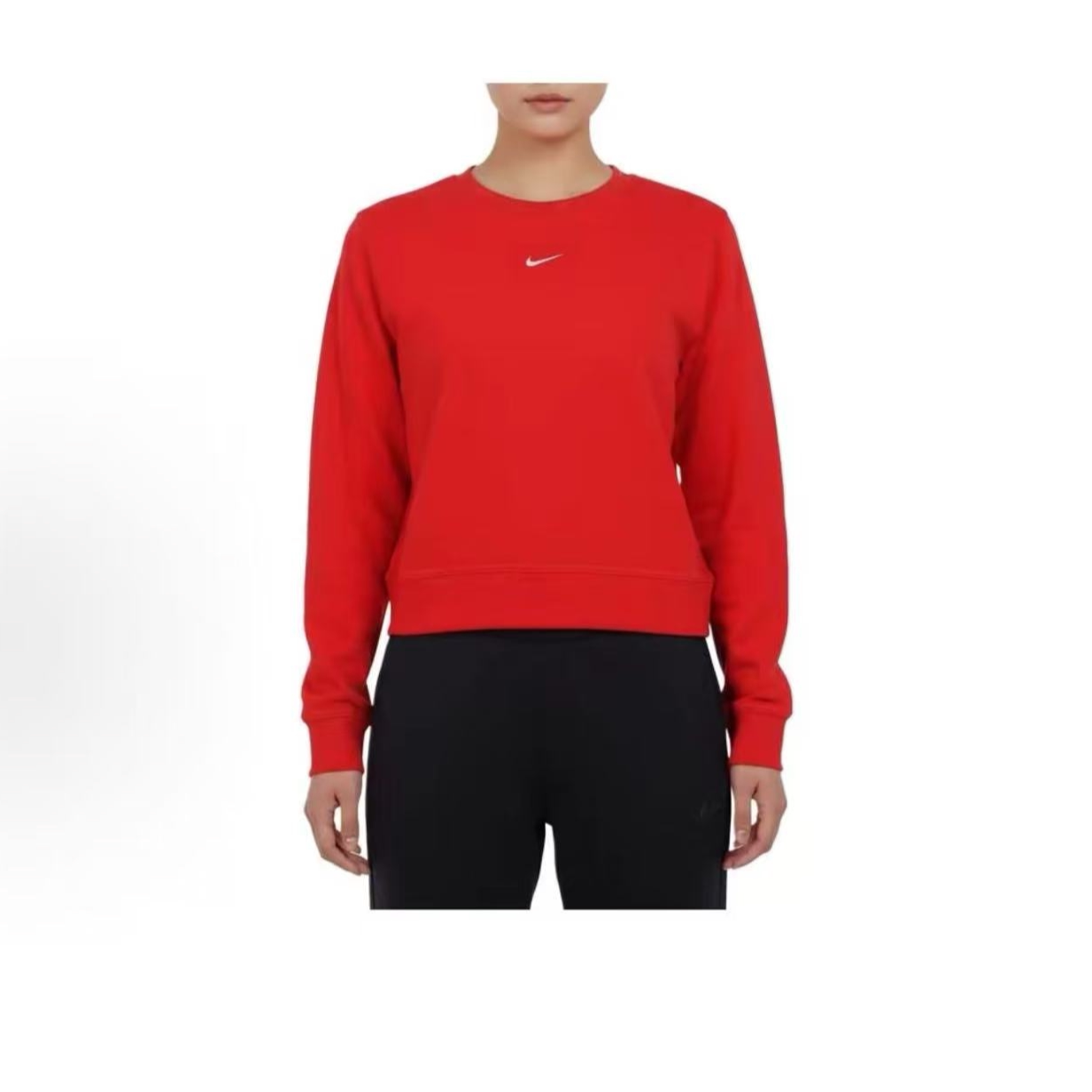 NIKE耐克 休闲运动 时尚圆领女款红色卫衣 IB1451-657
