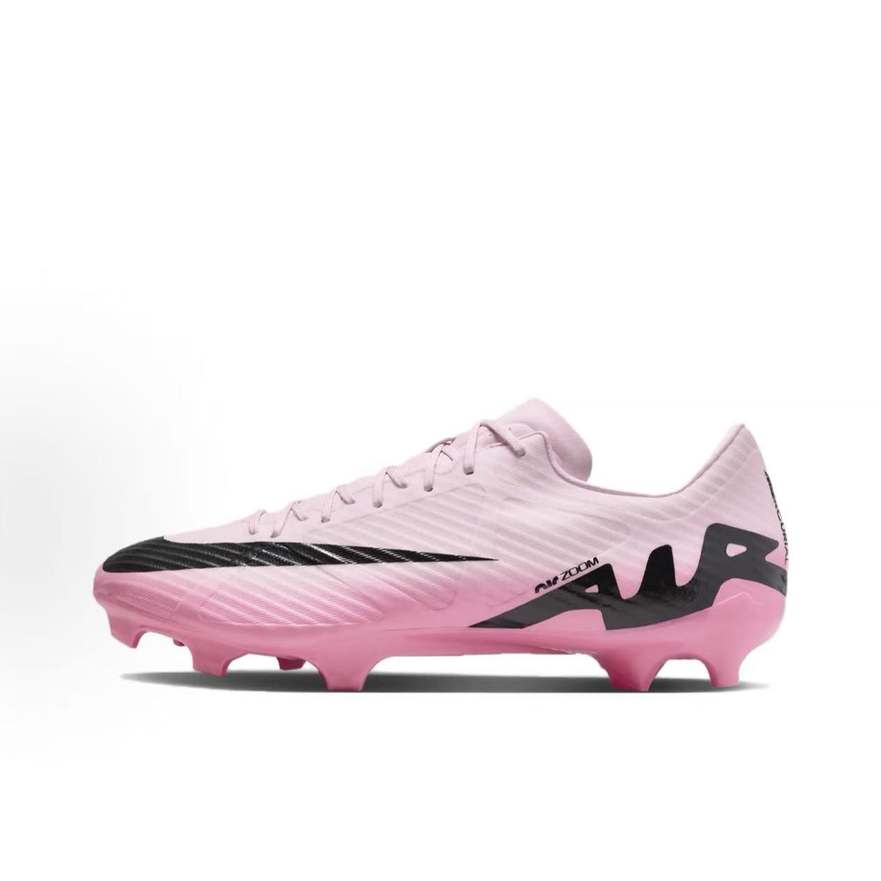 NIKE/耐克 Vapor 15 Academy MG 胶质短钉粉黑足球鞋 DJ5631-601