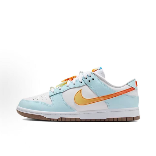 NIKE耐克新款女子dunk LOW 柔软舒适白蓝休闲鞋 IB8877-191