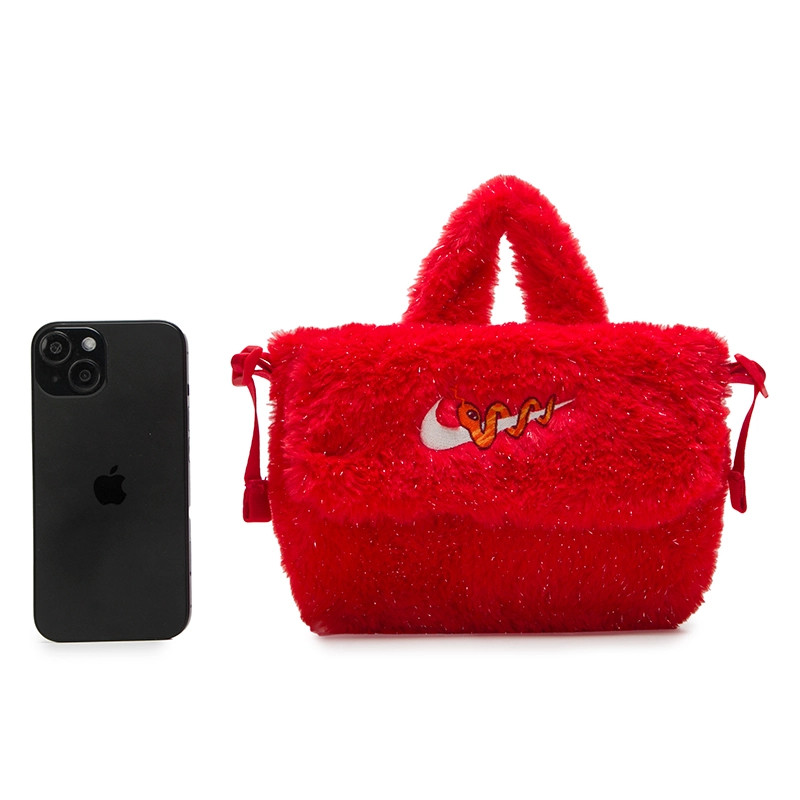 Nike 灵蛇迎新系列 时尚织物 单肩手提包 女款 红色HV6119-657