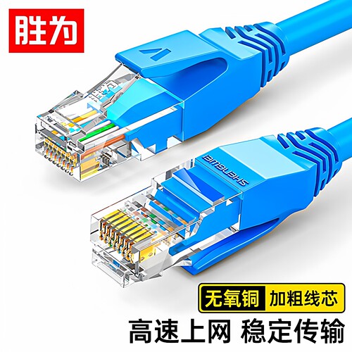 胜为超五类网线 CAT5e类百兆双绞线电脑笔记本宽带监控网络跳线