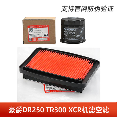 适用豪爵原装摩托车DR250 TR300 XCR机滤空滤机油格空气滤芯原厂