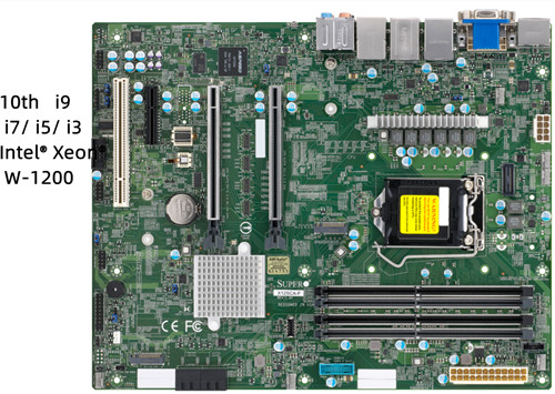 Intel® W480单路工作站主板 X12SCA-F 4DIMM支持10代I9 I7 I5I3