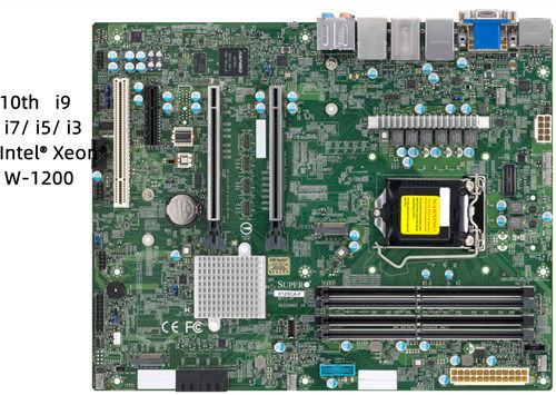 Intel® W480单路工作站主板 X12SCA-F 4DIMM支持10代I9 I7 I5I3