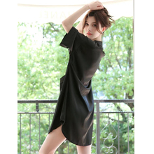冰丝睡裙女2025年夏季新款性感纯欲男友风衬衫高级感真丝睡衣衬衣