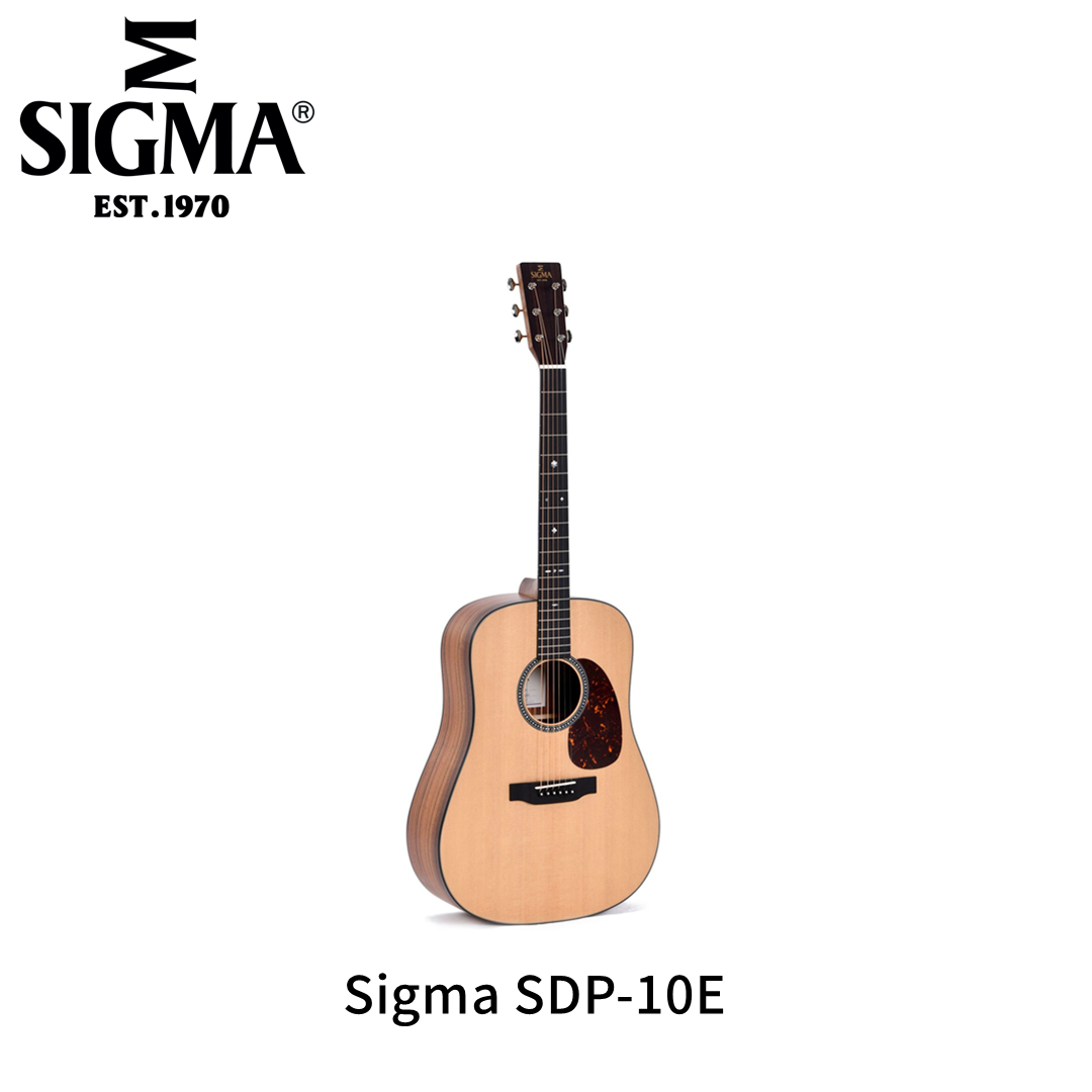 sigma吉他 西格玛 sdp-10e 全单 电箱民谣木吉他