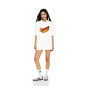 腊肠狗热狗面包短袖 T恤男女夏季 美式 FDR官方店 情侣装 体恤上衣