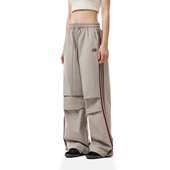 美式 复古织带撞色R字伞兵裤 男女春季 FDR官方店 运动宽松直筒长裤