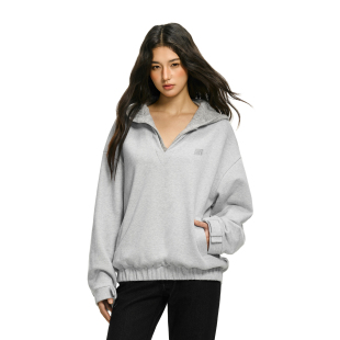 宽松休闲上衣 新款 FDR官方店 拼接可拆卸针织帽子V领卫衣女春季