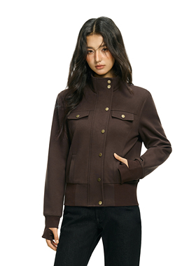 FDR官方店 立领长袖拉链卫衣女款春季收腰显瘦拉链开衫夹克外套