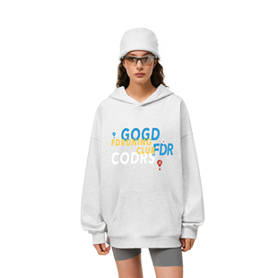 宽松情侣上衣 功能性面料连帽卫衣男女秋季 FDR官方店 英文字母排版