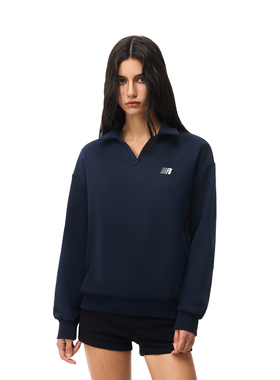 FDR官方店 复古POLO翻领休闲卫衣男女春季复古情侣装宽松长袖上衣