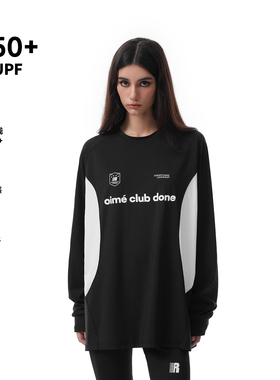 FDR官方店 徽章拼接速干长袖t恤男女凉感运动骑行球衣宽松训练服