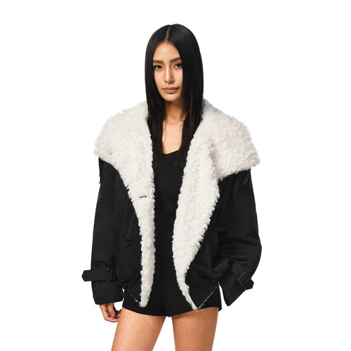 FDR官方店羊羔毛短款外套棉服