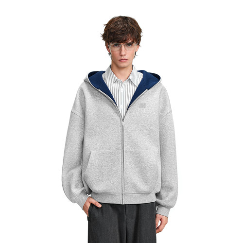 FDR官方店拼色空气层卫衣外套