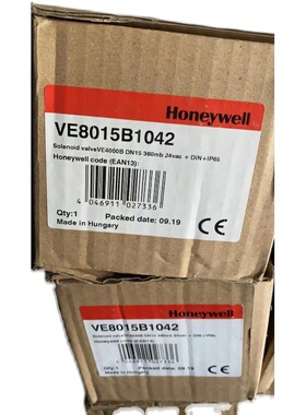 美国Honeywell霍尼韦尔 燃气电磁阀VE8015B1042 现货2个 原装全新