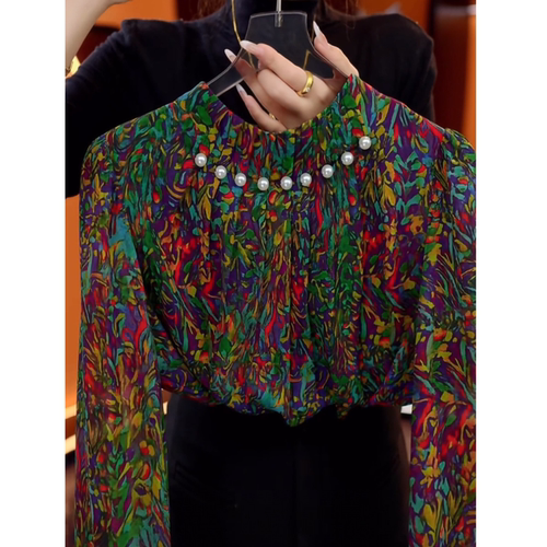 【送运费险】设计感钉珠长袖衬衫