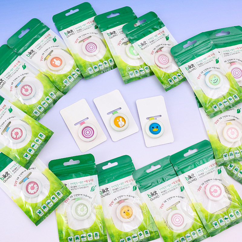 韩国夏季驱蚊扣手表手环新款固体液体卡通儿童宝宝户外长效驱蚊