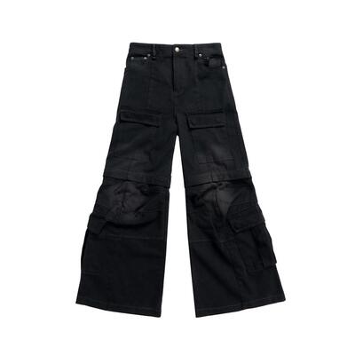 Flaxed装卸水洗工装裤