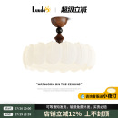 创意网红树叶书房餐厅灯全光谱护眼儿童房间灯 卧室吊灯中古风新款