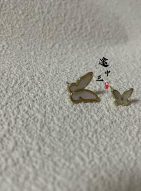 简约小巧蝴蝶耳环百搭