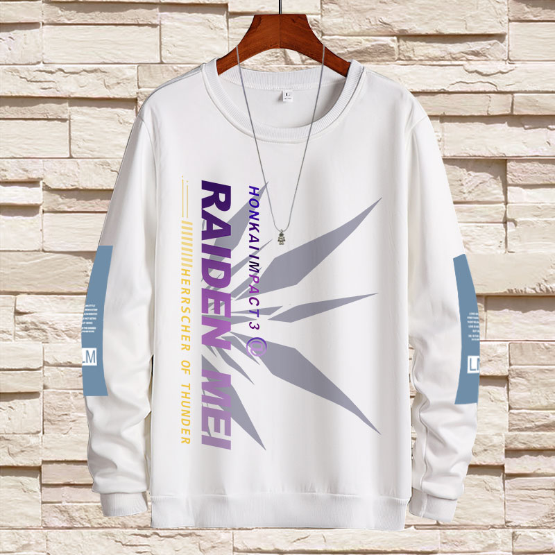 雷电芽衣崩坏三卫衣男女款圆领加绒青少年始源之律者印象宽松外套