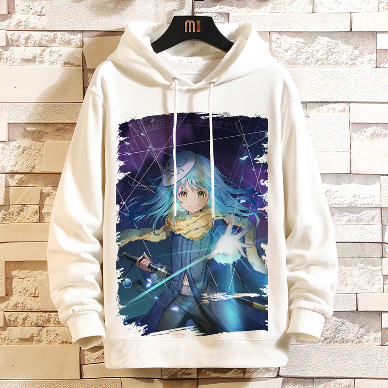 关於我转生成为史莱姆连帽加绒卫衣动漫男女萌王卡通二次元衣服冬